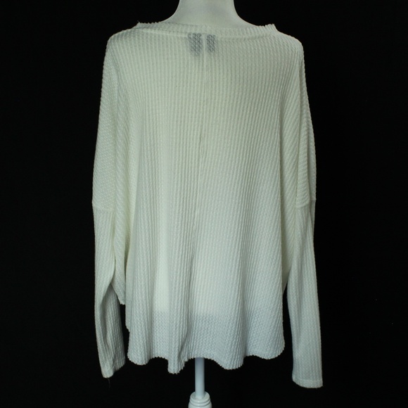 Urban Outfitters ; Out From Under | White Jojo Oversize Thermal Button Front | L - Picture 6 of 14